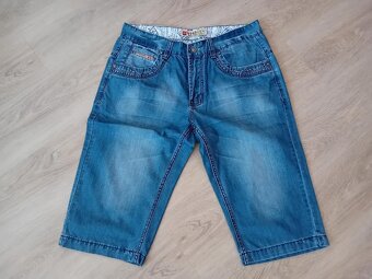 PÁNSKÉ LETNÍ KRAŤASY - vel.XL - /zn.Green - Jeans - 2
