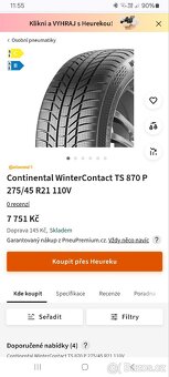 275/45/21 XL 10V - 2
