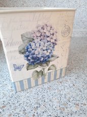 Plechovy box hortenzie - 2