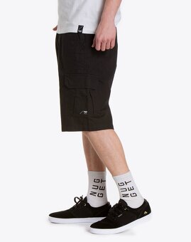 Pánské kraťasy Nugget Genius Cargo, Black Ripstop vel.34 - 2