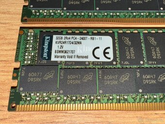 Serverové paměti DDR4 ECC Kingston 4x 32GB KVR24R17D4/32MA - 2