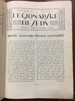 Kniha Legionářské besedy 1926 - 2