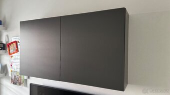 IKEA Besta 2x závěsná skříňka antracit - 2