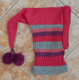 Dívčí zimní čepice kukla v.104 - 2