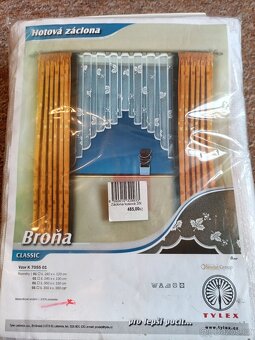 Záclona Broňa š.350 x v.160cm nová čeké výroby - 2