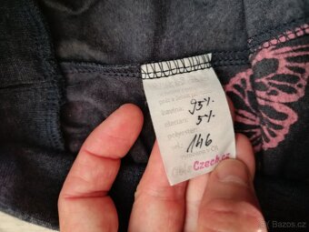 3/4 legíny s motýly vel. 146 - 2