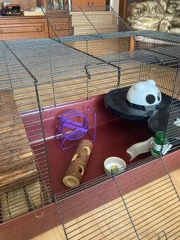 Velká klec na křečka/morče s vybavením - 2