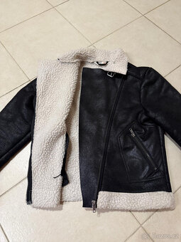 Dívčí bunda - kožíšek vel. 158 - 2