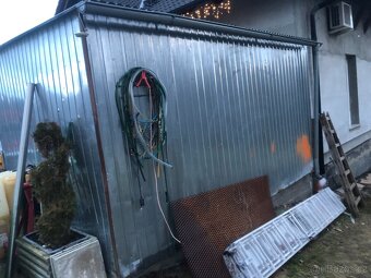 Plechová garáž použitá - 2