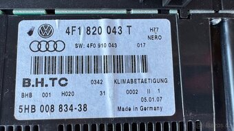 Ovládání klimatizace Audi - 2