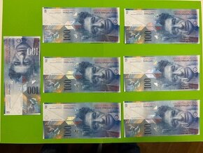 700 Švýcarských franků předchozí edice s čísly po sobě - 2