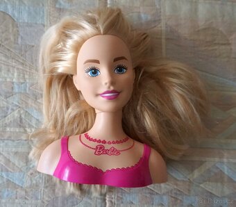 Dětská česací hlava BARBIE výška 21 cm - 2