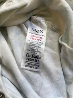 Pyžámka M&S 6 ks 9-12 měsíců - 2