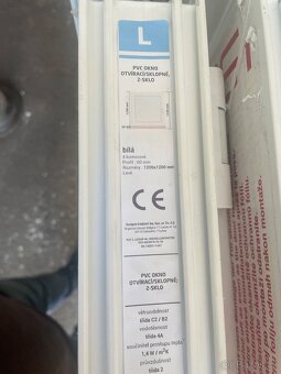 Prodám nová nepoužitá okna 2ks 1200x1200mm - 2
