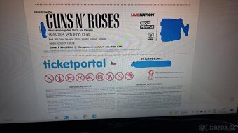 Prodám 2 lístky na Guns n roses - 2