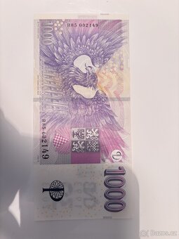 1000 Kč s přítiskem ČNB - 2