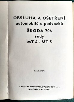 ŠKODA 706 - Návod k obsluze voz řady MT 4 a MT 5 - 2