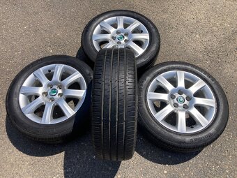 Alu 5x100,r15 Škoda Roomster,Fabia r195/55 r15 - 2