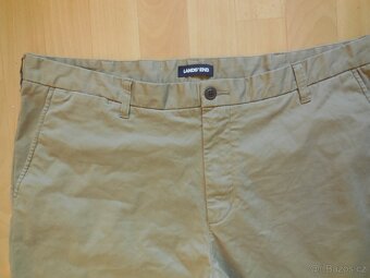 pánské Lands´End sv.hnědé kraťasy Chino plátno elast. 40/XXL - 2