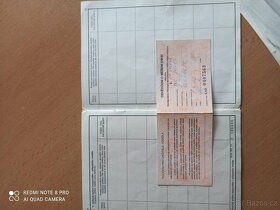 PRODÁM TECHNICKÉ PRŮKAZY škoda 105, 120 - 2