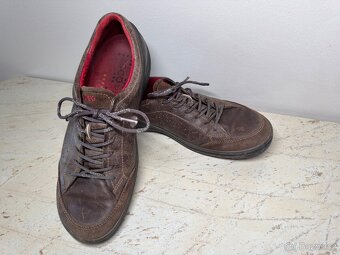 Ecco - pánské hnědé polobotky 43 - 2