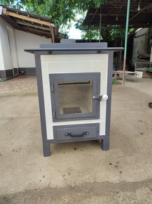 Tehlový krb, kachle, pec na drevo. - 2