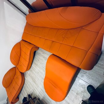 KOŽENKOVÁ SEDACÍ SOUPRAVA 5 KS  - 2