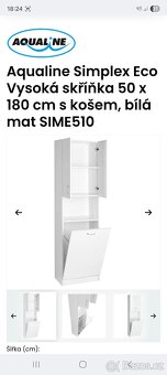 Koupelnová skříňka s košem - 2