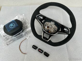Volant zkoseny DSG VRS airbag skoda octavia IV vyhrievany - 2