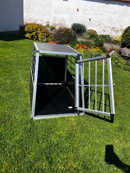 Hliníková klec pro psa 90 x 65 x 70 cm - 2