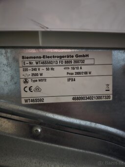 Sušička Siemens WT 46W592 - 2
