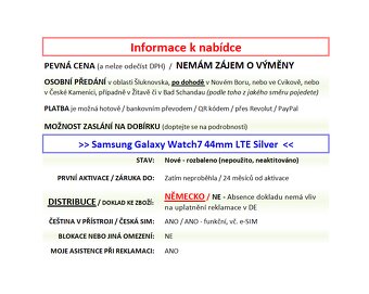 Samsung Galaxy Watch7 Watch 7 44mm LTE silver ROZBALENO - 2