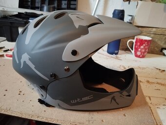 Downhill přilba W-TEC Campanero Matt Gray M - 2