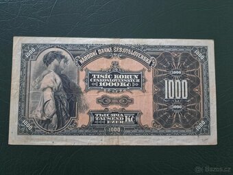 1000 Kč 1932 - vzácná perforace - 2