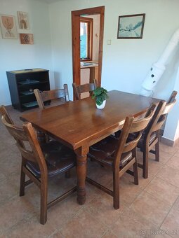 Stůl a židle z masivu - 2