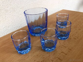 Modré sklenice/panáky - Paşabahçe Turkey - 2