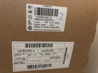 Přední kapota Octavia 1 - 2