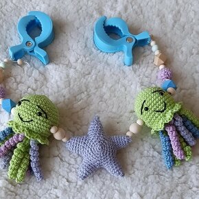 Háčkovaná sada pro miminko medúza, chobotnička - 2