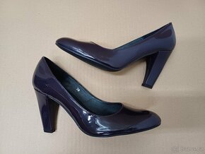 Tmavě fialové lakované lodičky vel.38 - 2