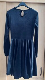 Černé sametové šaty Sinsay, vel. S - SLEVA - 2