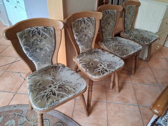 Rustikální dřevěné židle 4ks - 2