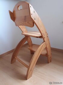 Rostoucí dětská dřevěná židle - 2