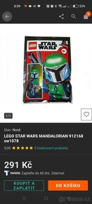 LEGO® STAR WARS MANDALORIAN s pláštěm - sw1078- nové - 2