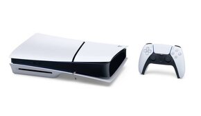 Prodám zánovní PlayStation Sony PS5 Slim s mechanikou + hry. - 2