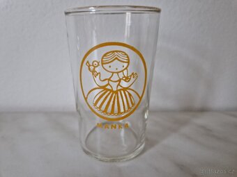 Retro vintage skleničky 3 ks, 130 Kc za kus - 2