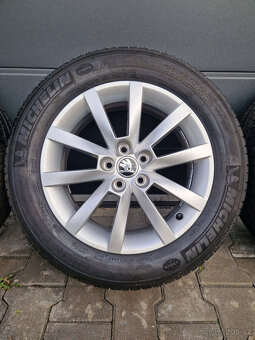 5x100 r16 kola disky skoda scala alu 16 205 55 elektrony vw - 2
