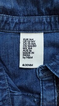 Džínová košile vel. 164 zn.H&M - 2