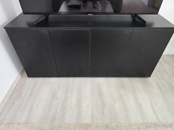 Černá skříň 170x50x75cm - 2