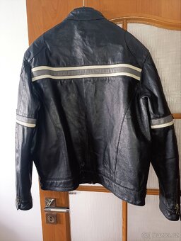 Pánská kožená moto bunda - 2
