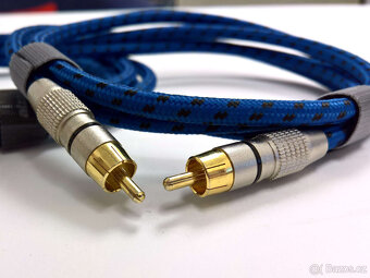 RCA (cinch) audio kabely 1.5 m s pozlacenými konektory - 2